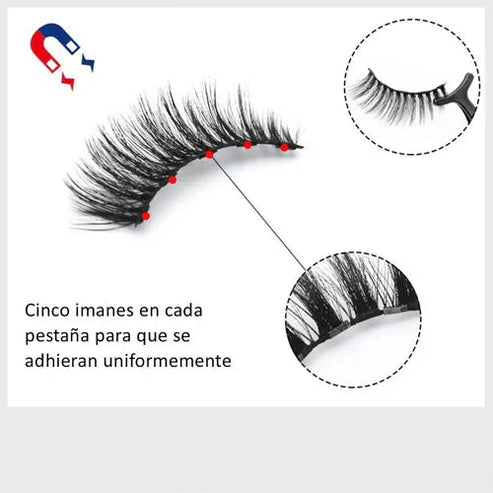 Kit de Pestañas Magneticas 4D 4x1